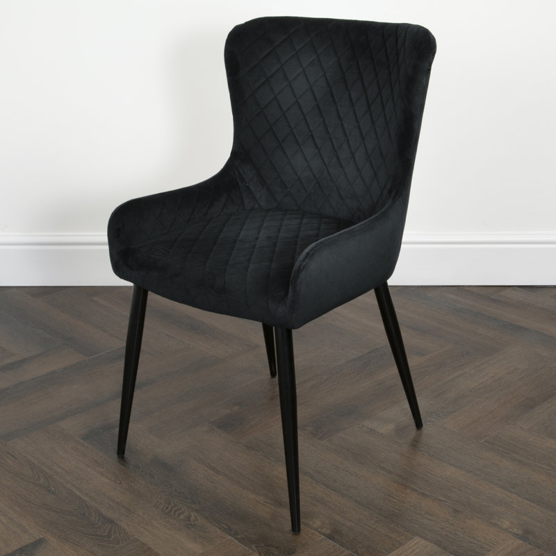 Parkstone Wingback Side Chair, Black, Black