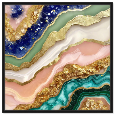 «Lustrous Elements Canvas Geode» par Art Remedy