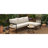 Outdoor L-Shaped Sofa with Iron Frame,Weather-Resistant Patio Sofa Set with Ultra-Thick Cushions-129059865-129059866