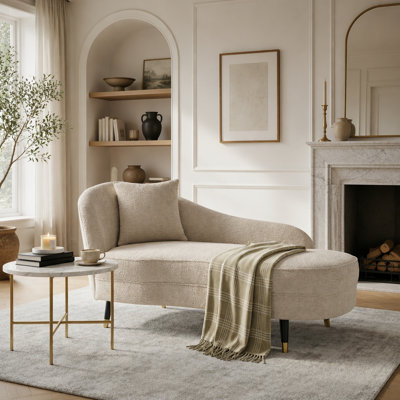 Fauteuil inclinable rembourré BellaLuxe Boucle