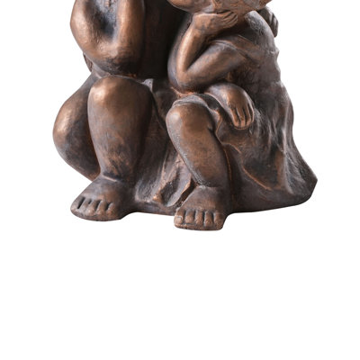Water Resistant Fiberstone Clay Garden Statue
