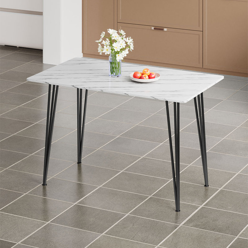 Metal Base Dining Table