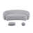 Angelamae Teddy Fabric 3 Seater Sofa-819074901