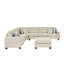 Canapé modulaire avec repose-pieds Erstonia-384634301