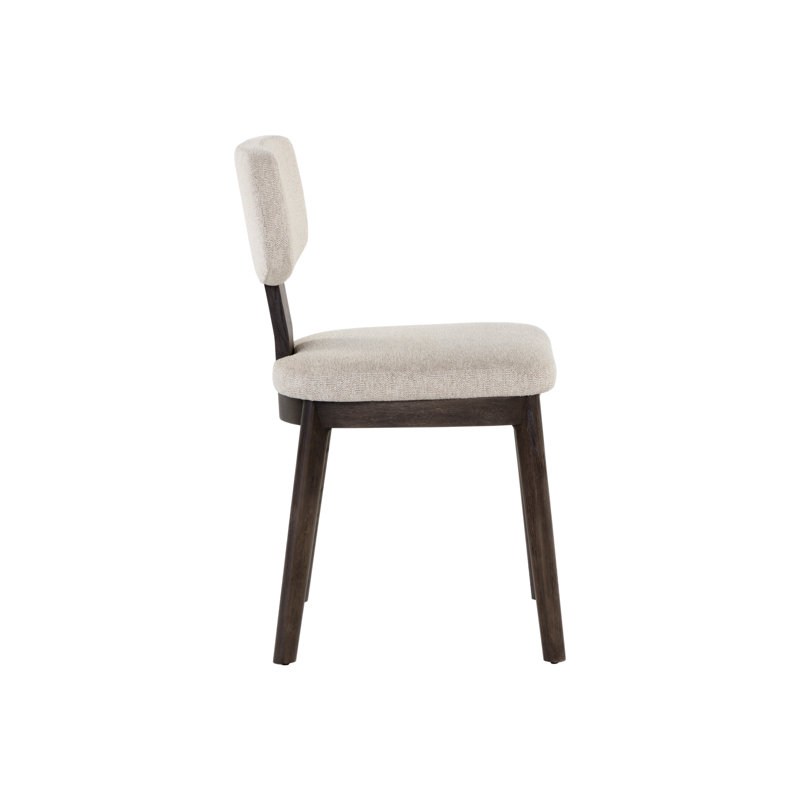 Rickett Upholstered Dining Chair, Dark Brown