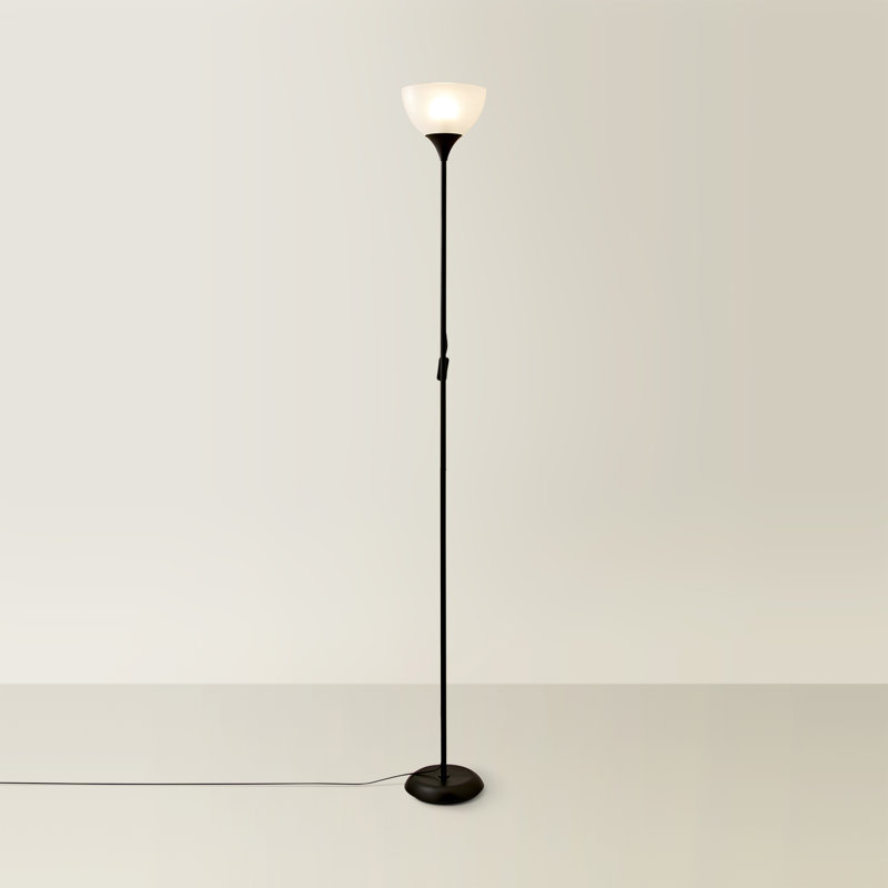 Aysel 180cm Torchiere Floor Lamp, Black, Yes