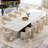Joceline 78.74'' to 110.23” Extendable Rectangular Sintered Stone Dining Table For 10-12-1821314546