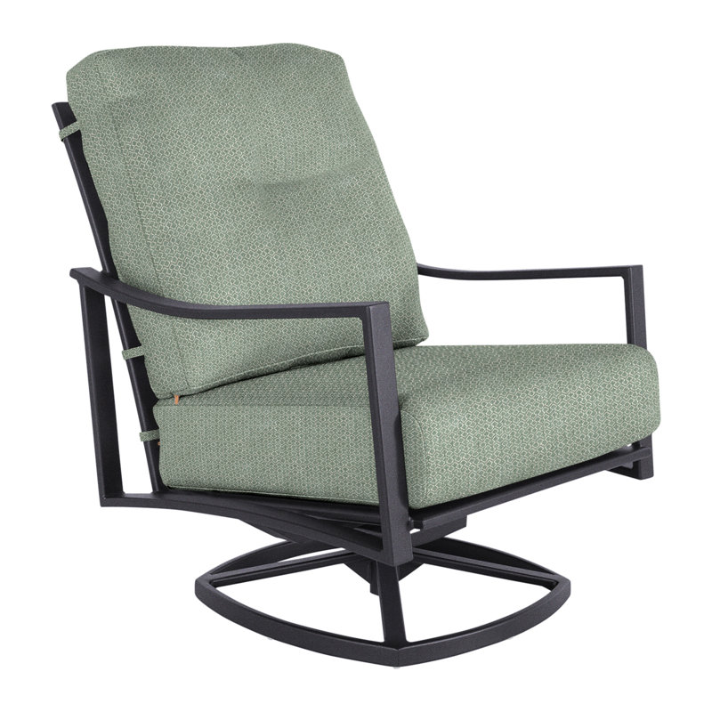 Avana Outdoor Rocker Chair, Graphite, Alcazar Redwood