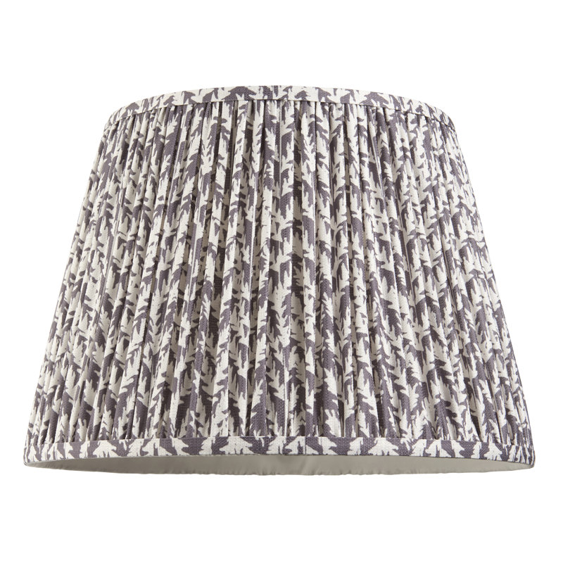 Leaf Lamp Shade finished in Pearl Grey, 27.5cm H x 28cm W x 40cm D