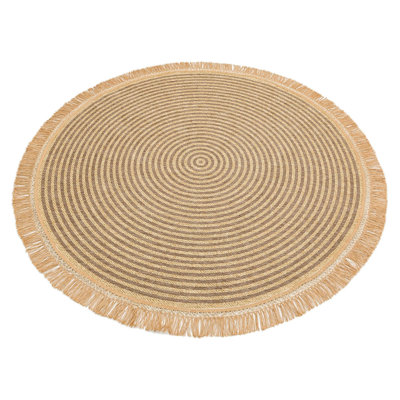 Round Selina Flatweave Area Rug