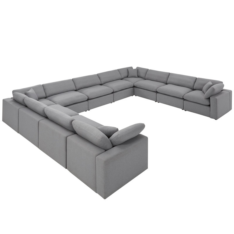 Bania Upholstered U-Shaped Sectional Symmetrical