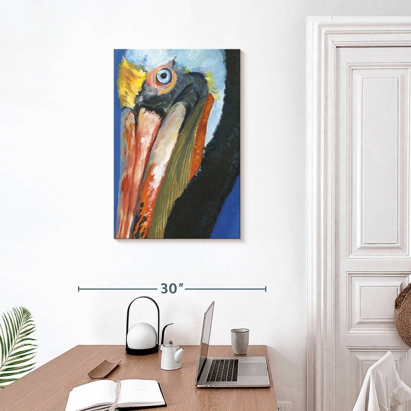 Brampt Vibrant Pelican I, 30" H x 20" W