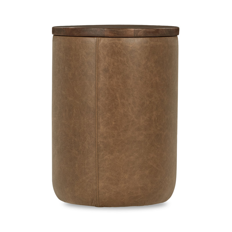 Andra Solid Wood End Table, Chestnut