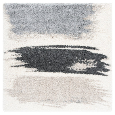 Saraland Abstract Gray/Cream Area Rug