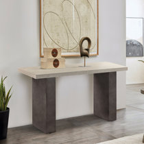 LACK console table, white stained oak, 140x39 cm (551/8x153/8