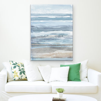 « aquarelle côtière », reproduction de peinture à l’acrylique sur toile