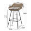 Set Of 2 Outdoor Low Back Barstools With Cushion
