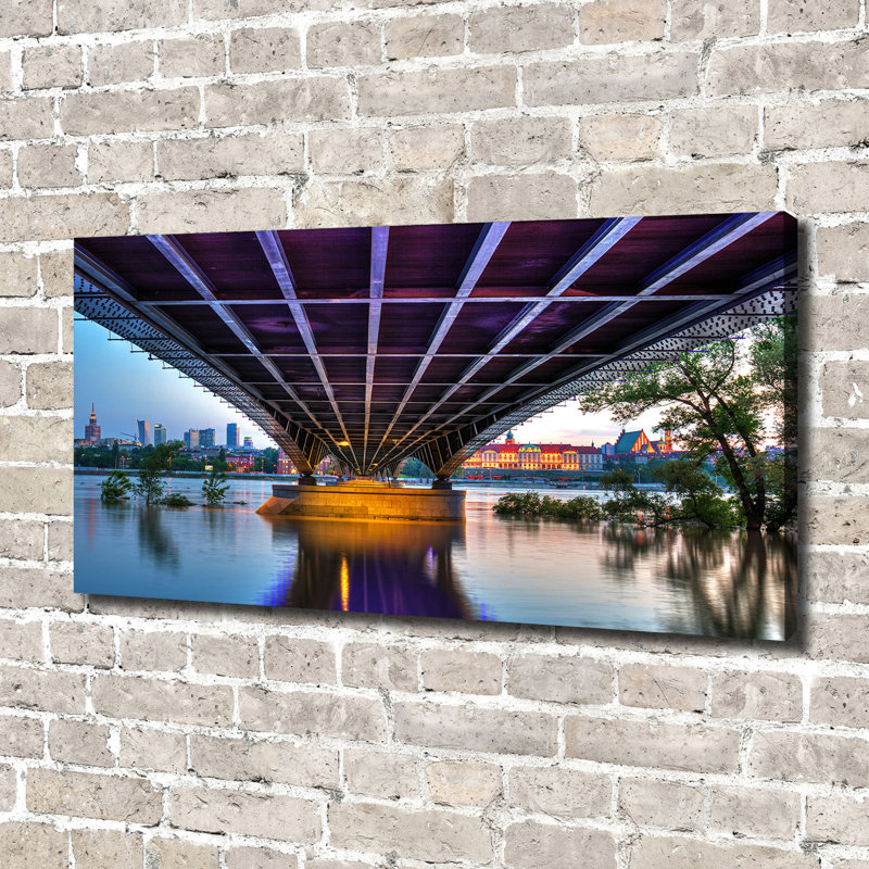 Bridge In Warsaw - Wrapped Canvas Print