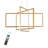 Vollmer 3-Light Dimmable LED Square/Rectangle Chandelier-552671485
