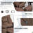 Vayun 40.94"W Chenille 4 Motors Liftable Recliner, Adjustable Headrest-1693531996