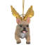 French Bull Dog Angel Holiday Ornament