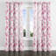 Rideaux pour chambre à coucher avec motifs floraux abstraits pour filles - 1 panneau de rideaux à œillets délicats avec poussière de pétale délicate - 1 panneau-1740635892-1740635895