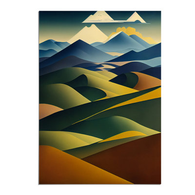 Abstract Mountain Landscapes No.5 - Wall Art