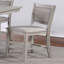 Ensemble de 5 chaises carrées avec tablettes et coussins de style moderne
