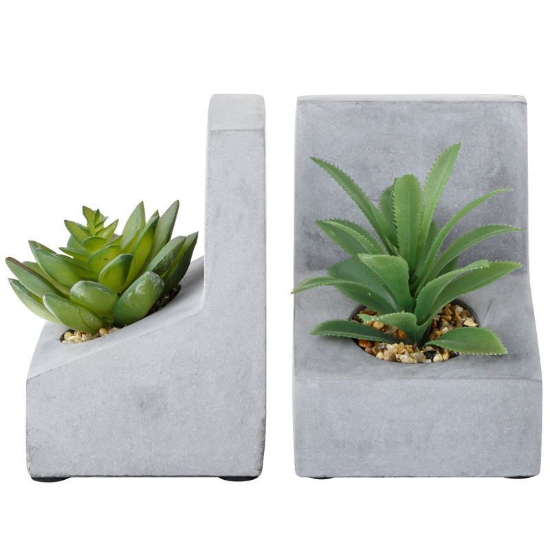 Concrete / Cement Non-Skid Bookends