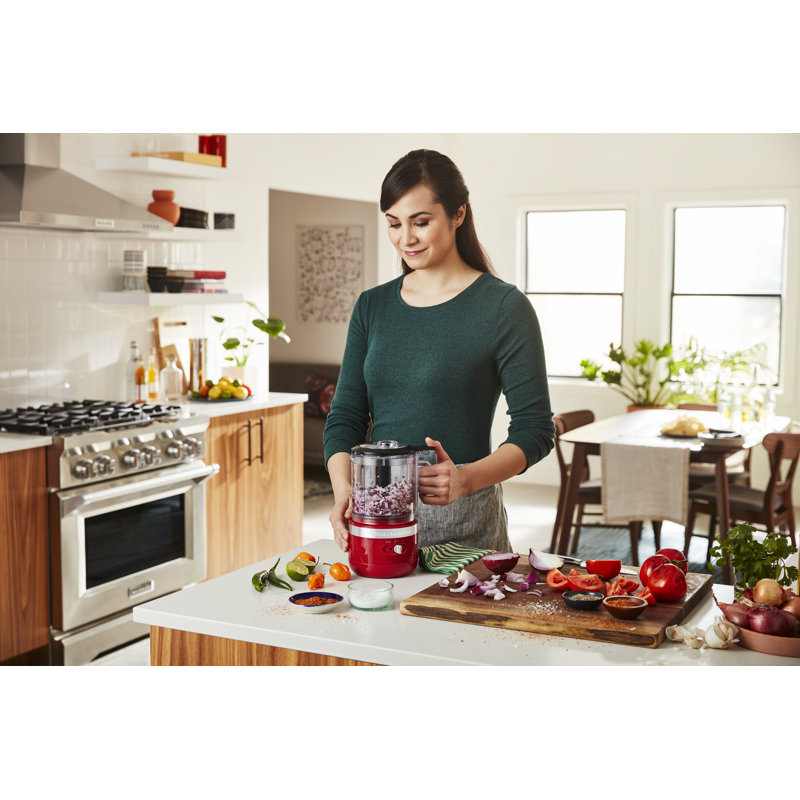 Empire Red Cordless 5-Cup Food Chopper with Stainless Steel Blade