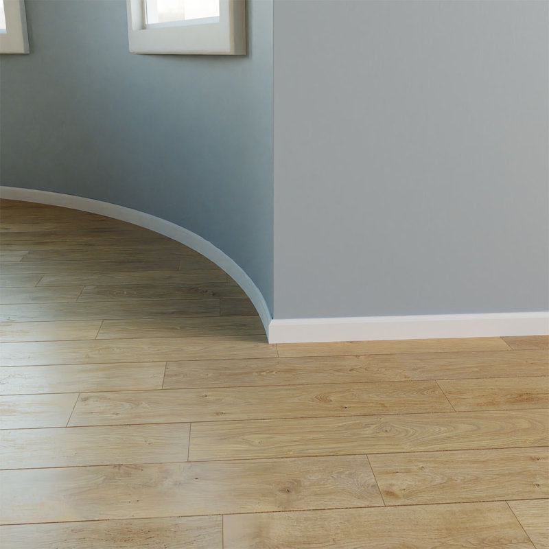 144" Beige Resin Flexible Baseboard Moulding