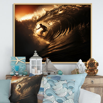 Wave Photo Surfers Paradise I - Nautical & Beach Canvas Wall Art