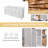 Adoram 84" Double Bathroom Vanity Base Only