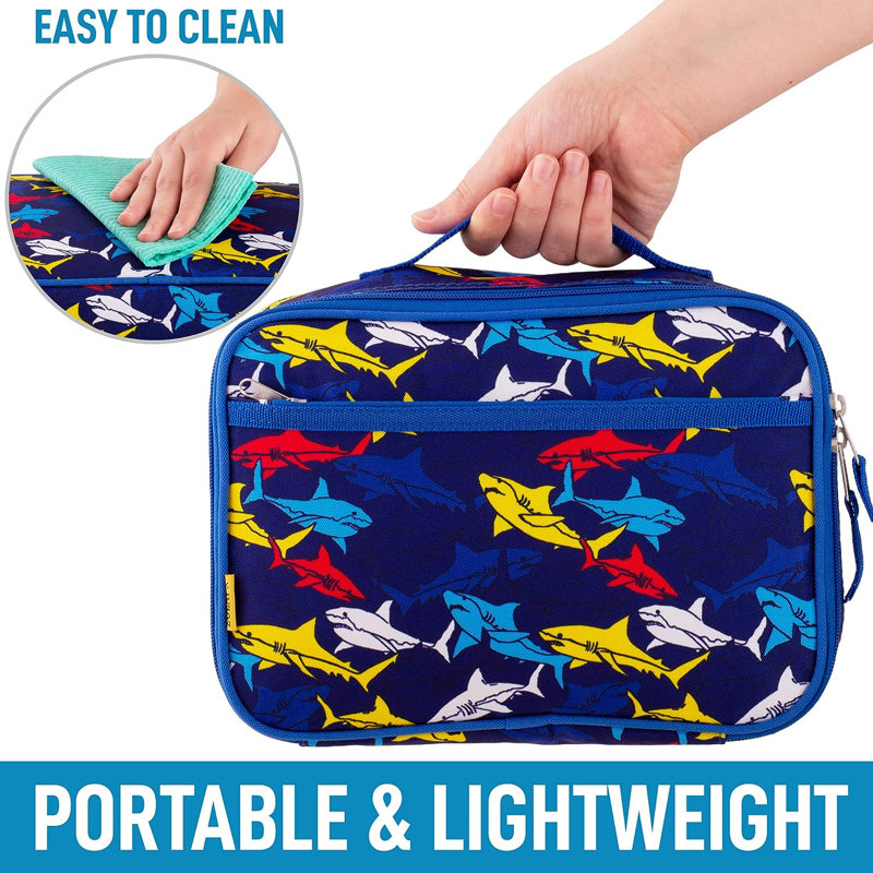 Sunside Sails Insulated Lunch Bag - Thermal Kids Lunch Bag With Spacious Compartment & Built-in Handle