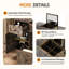 Bureau de coiffeuse multifonctionnel avec miroir éclairé, tablettes réglables et rangement dissimulé-1418668250