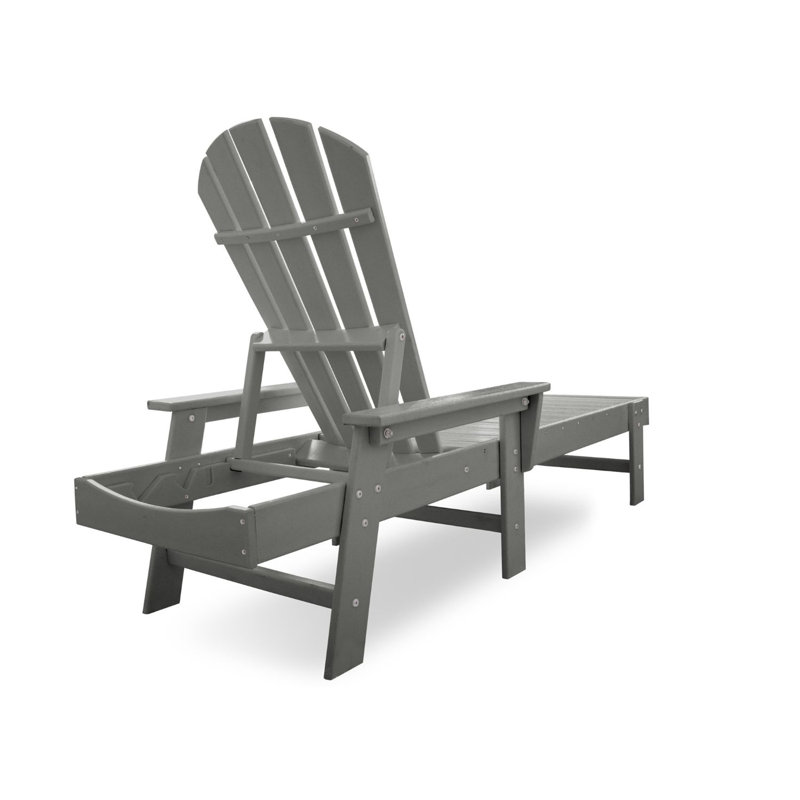POLYWOOD South Beach Chaise, Slate Gray