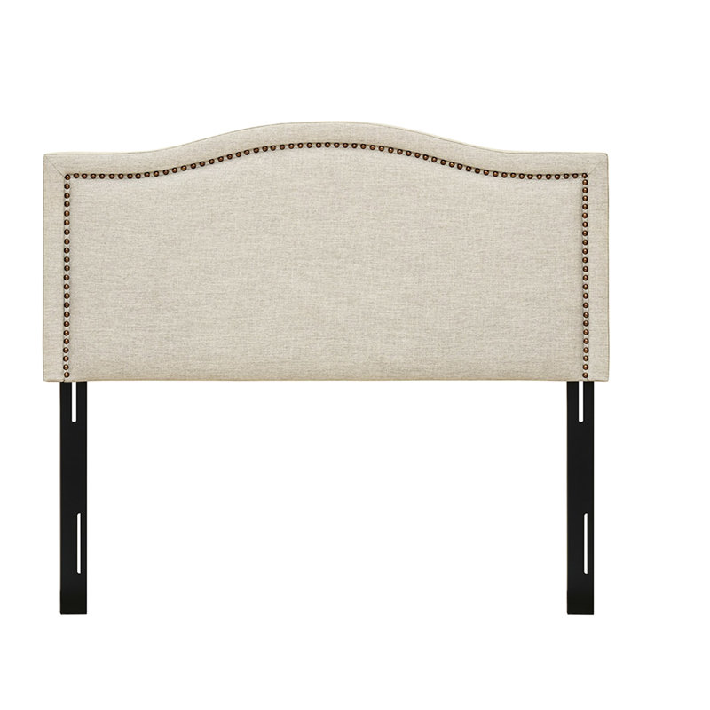 Tête de lit tapissier - Grand, revêtement, ornement clouté en cuivre élégant pour garniture de grand lit, base en contreplaqué, structure stable