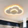 Deontee 15.7" Simple Dimmable Flush Mount Ceiling Light with Remote Control