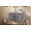Armoire murale 36 po avec lavabo et tiroirs en céramique, meuble-lavabo simple de style français avec charnières à fermeture douce, meubles-lavabos-1477108272