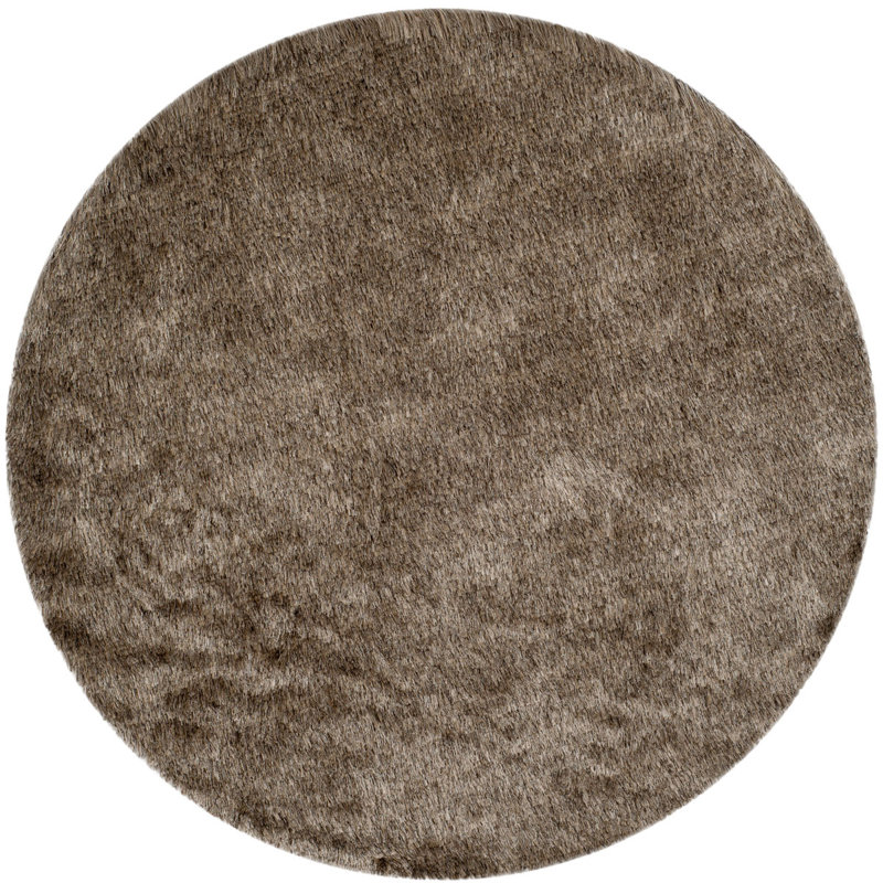Finnigan Solid Colour Area Rug, Round 152cm