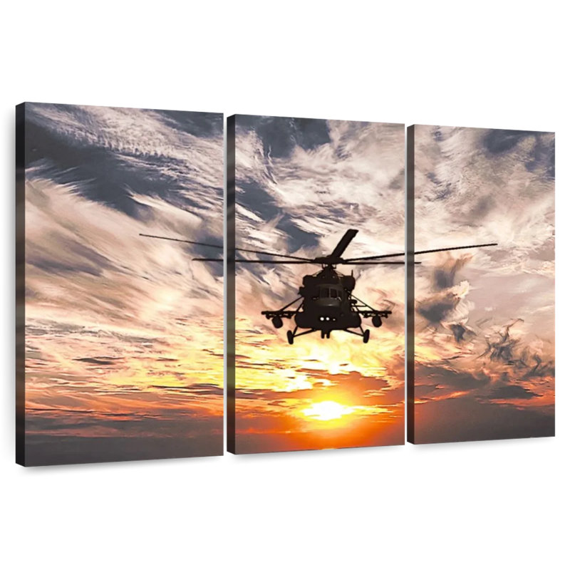 Mait Navy Helicopter, 28" H x 45" W