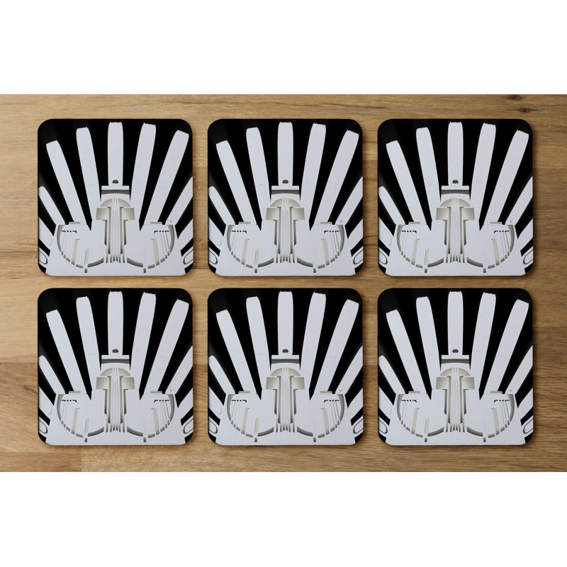 Square 6 Piece Coaster Set