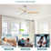 132cm 3-blade Modern Ceiling Fan Light with Remote Control