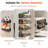 4 Pack Magnetic Spice Rack Organizer, Black