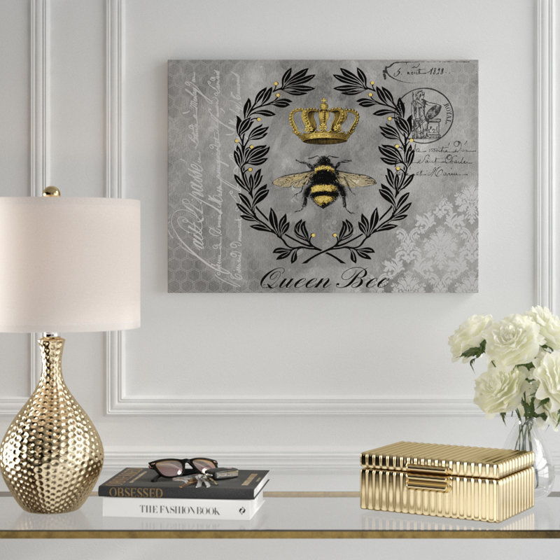 «Queen Bee 2» par Jean Plout - impression sur toile, H 24 po x l 32 po