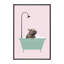 Hippopotame dans une baignoire, art encadré-49839979-49839969