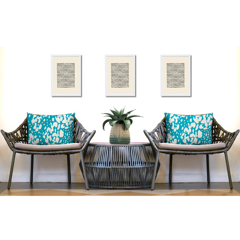 Oreiller réversible intérieur / extérieur Modo, 20x14, Turquoise