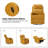 Giselle 26.5" Wide Manual Swivel Rocker Recliner with Metal Base-671010845