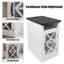 Table de bout Farmhouse avec station de charge (table de chevet incluse seulement)