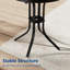 Table d'appoint ronde en verre 